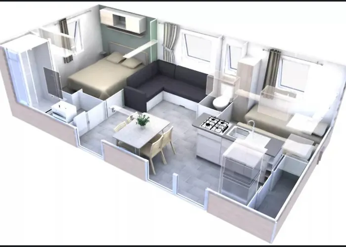Les Charmettes Mobilhome 2 Ch Climatisé - Terrasse Totalement Abritée - Locsweethome Chalet Les Mathes